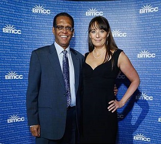 The famous journallist with his partner Deborah Bial